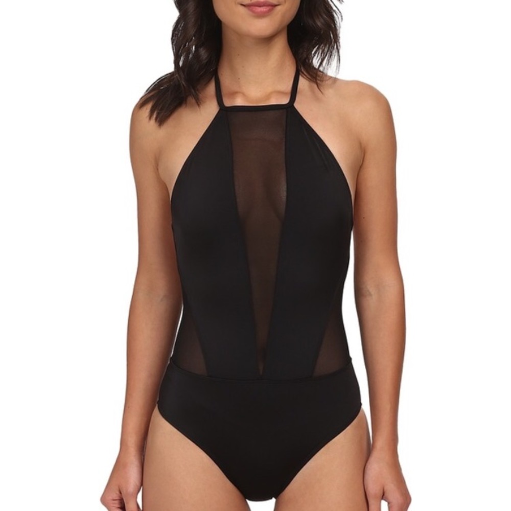 Ted Baker Mech Mesh Panel Swimsuit